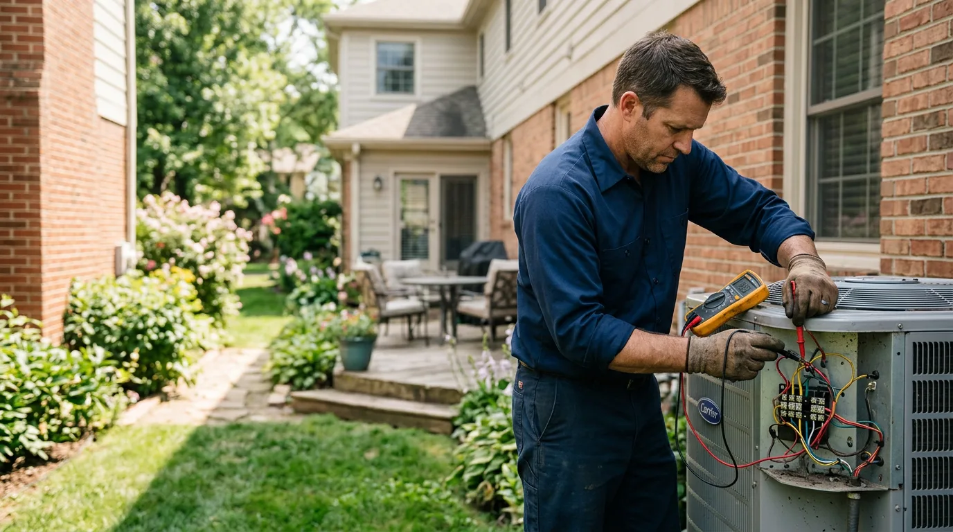 HVAC technician working near Golden, MS